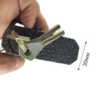 Замок амбарный 80 мм, прямоугольный, серый оптом